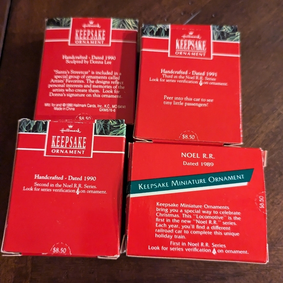 1990 Hallmark  Collectors Series Mini Keepsake Ornament Trains - Picture 10 of 11